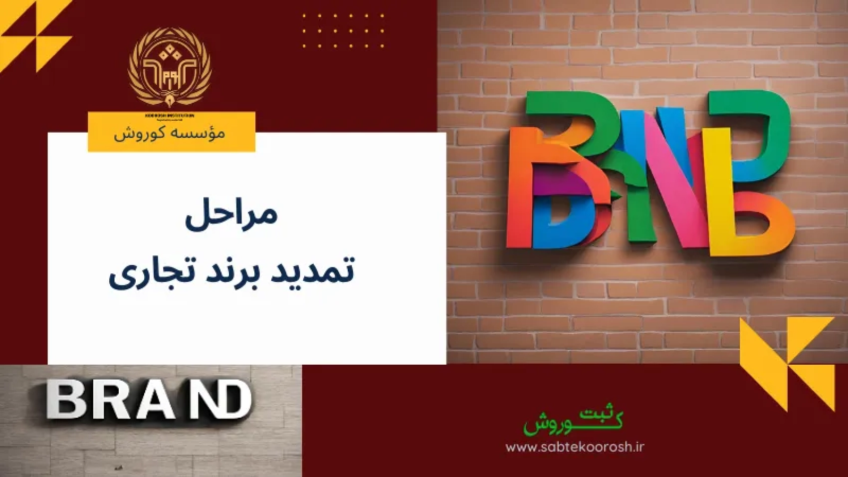 مراحل تمدید برند