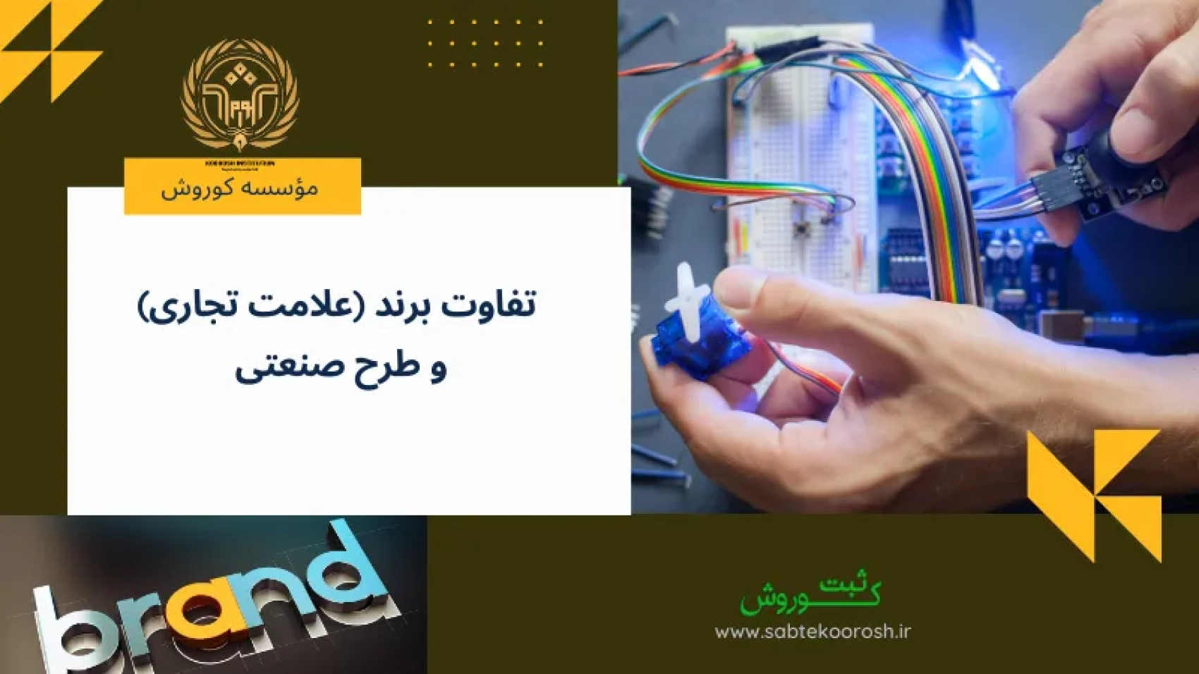 تفاوت برند (علامت تجاری) و طرح صنعتی