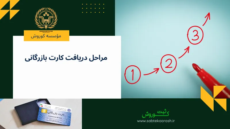 مراحل دریافت کارت بازرگانی